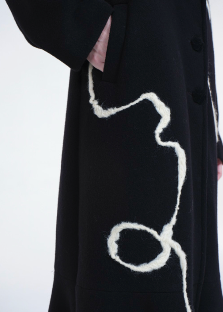 Wave Black Coat